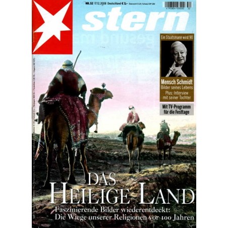 stern Heft Nr.52 / 17 Dezember 2008 - Das heilige Land