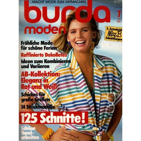 burda Moden 7/Juli 1985 - Raffinierte Dekolletes