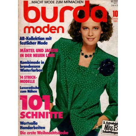 burda Moden 10/Oktober 1985 - Festliche Mode