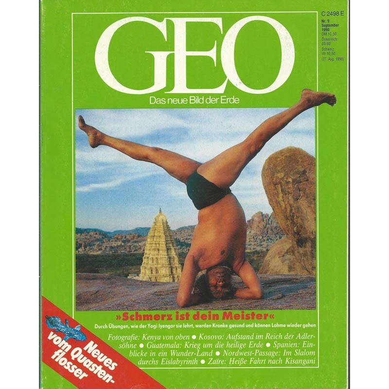 Geo Nr. 9 / September 1990 - Schmerz ist dein Meister