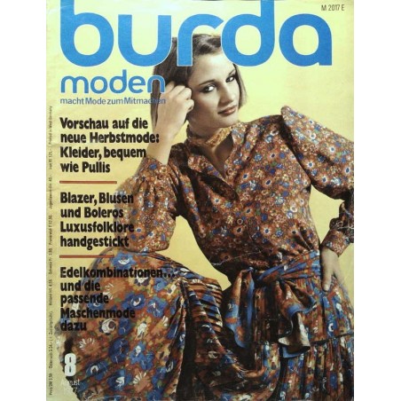 burda Moden 8/August 1977 - Neue Herbstmode