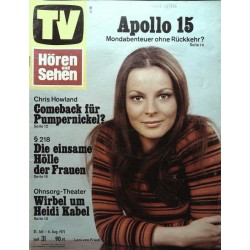 Fernsehwoche Nr. 31 / 31 Juli bis 6 August 1971 - Loni von Friedl