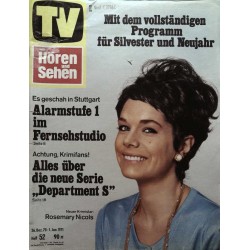TV Hören & Sehen Nr. 52 / 26 Dez. bis 1 Jan. 1971 - Rosemary Nicols