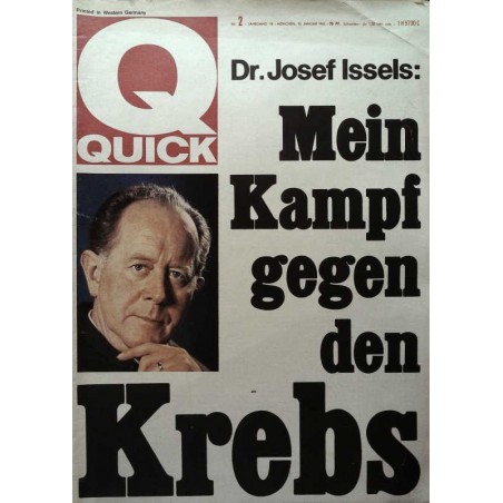 Quick Heft Nr.2 / 10 Januar 1965 - Dr. Josef Issels
