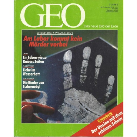 Geo Nr. 2 / Februar 1991 - Am Labor kommt kein Mörder vorbei