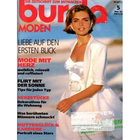 burda Moden 5/Mai 1992 - Liebe auf den ersten Blick