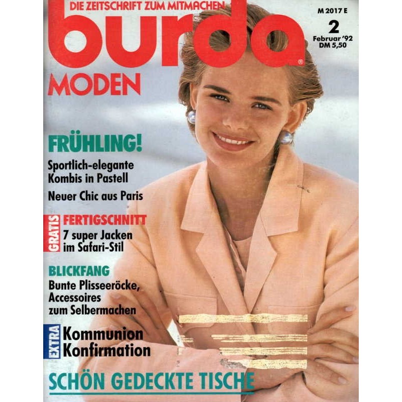 burda Moden 2/Februar 1992 - Kombis in Pastell