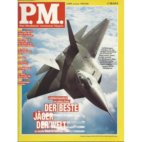 P.M. Ausgabe August 8/1991 - Der Beste Jäger der Welt