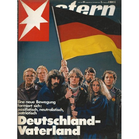 stern Heft Nr.44 / 22 Oktober 1981 - Deutschland Vaterland