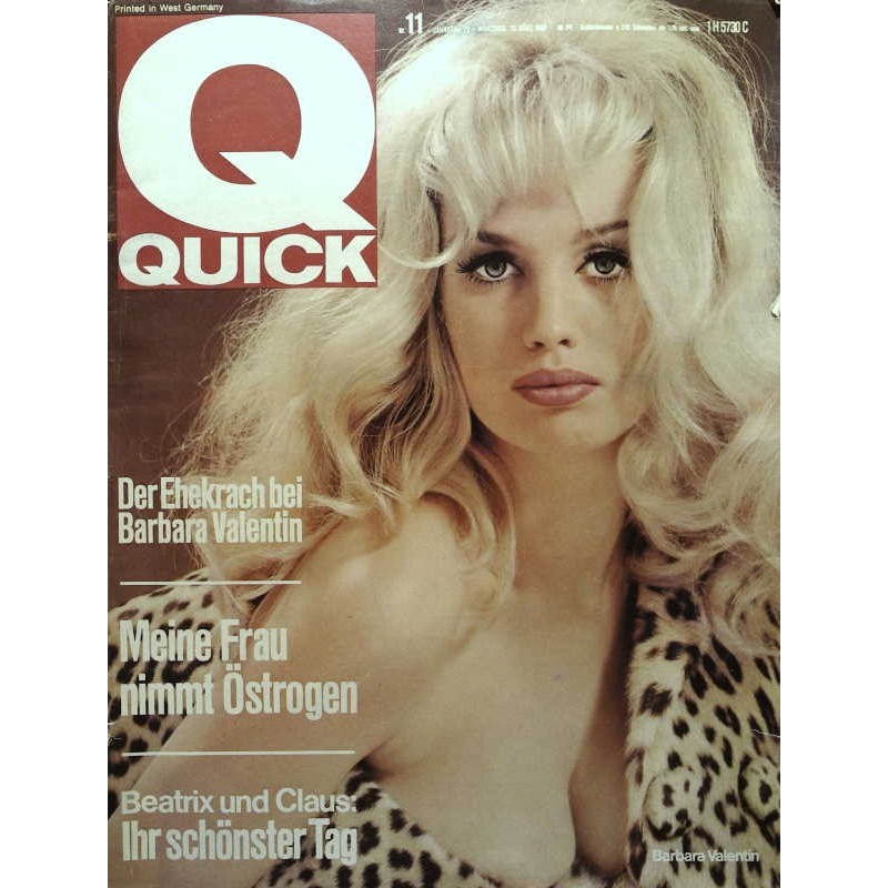 Quick Heft Nr.11 / 13 März 1966 - Barbara Valentin