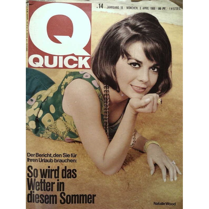 Quick Heft Nr.14 / 3 April 1966 - Natalie Wood