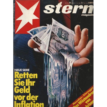 stern Heft Nr.30 / 17 Juli 1980 - Retten Sie ihr Geld vor der Inflation