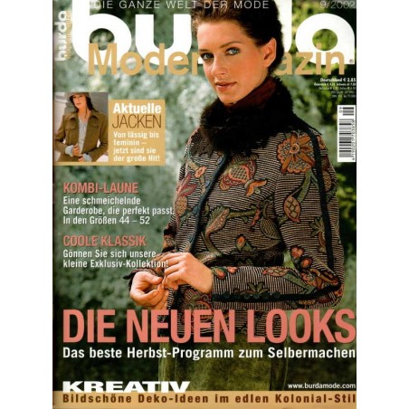 burda Moden 9/September 2002 - Die neuen Looks