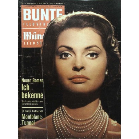 Bunte Illustrierte Nr.37 / 12 September 1962 - Nadja Tiller