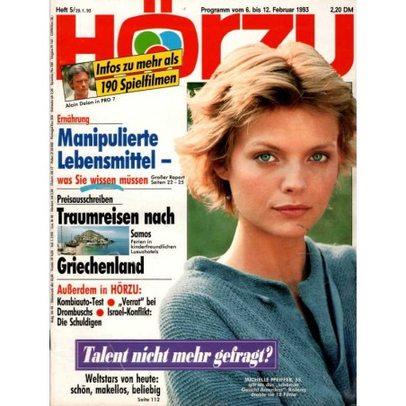 HÖRZU 5 / 6 bis 12 Februar 1993 - Michelle Pfeiffer