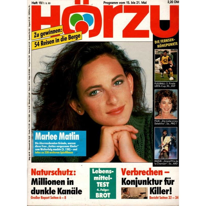 HÖRZU 19 / 15 bis 21 Mai 1993 - Marlee Matlin