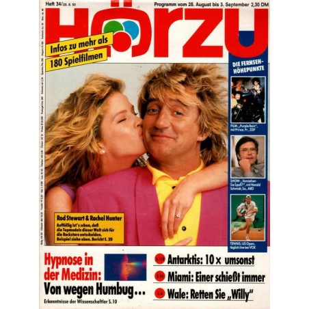 HÖRZU 34 / 28 Aug. bis 3 Sep. 1993 - Rod Stewart & Rachel Hunter