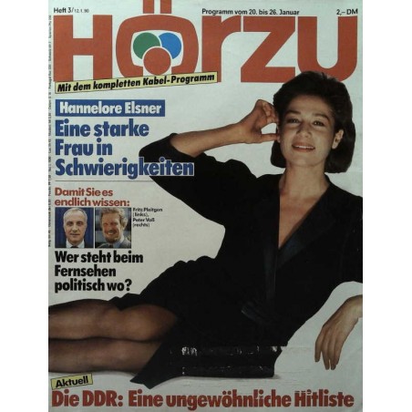 HÖRZU 3 / 20 bis 26 Januar 1990 - Hannelore Elsner
