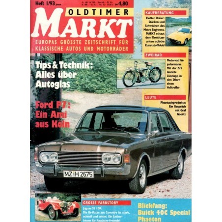 Oldtimer Markt Heft 1/Januar 1993 - Ford P7