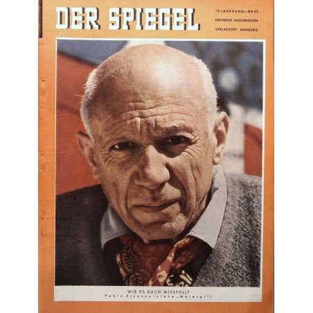 Der Spiegel Nr.52 / 26 Dezember 1956 - Pablo Picasso