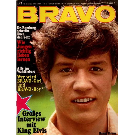 BRAVO Nr.47 / 16 November 1970 - Hansi Kraus