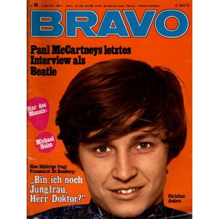 BRAVO Nr.19 / 4 Mai 1970 - Christian Anders