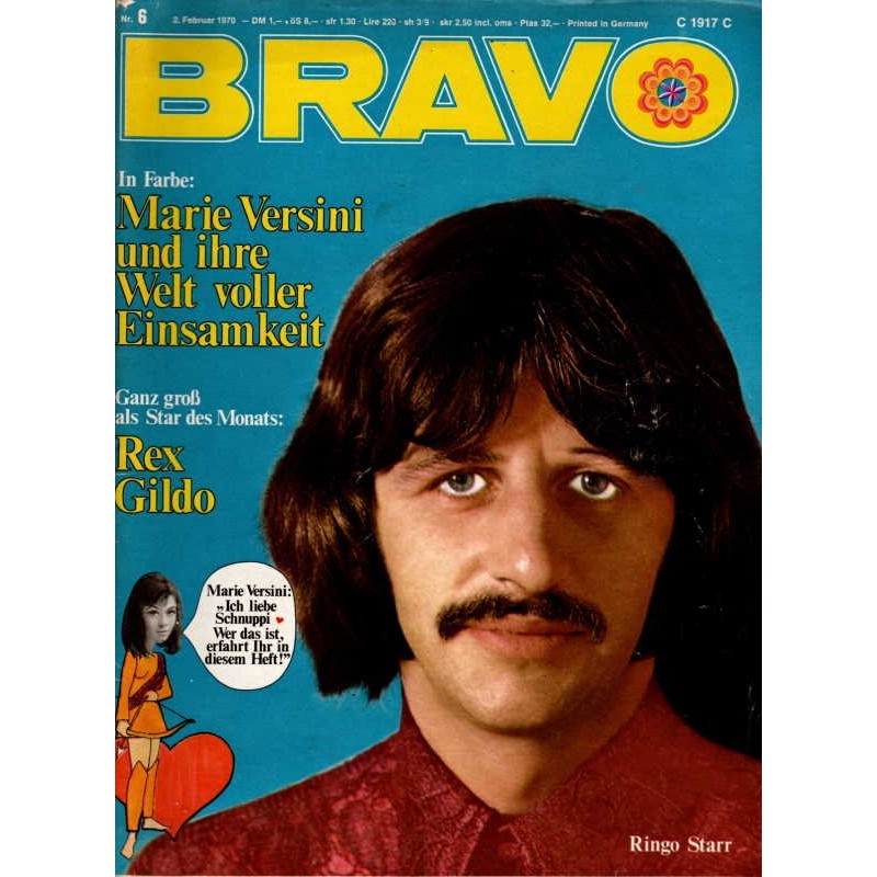 BRAVO Nr.6 / 2 Februar 1970 - Ringo Starr