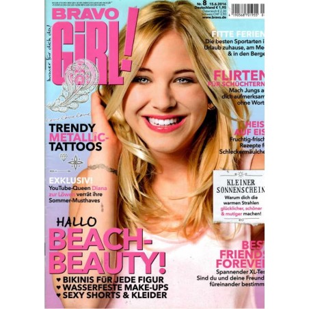 Bravo Girl Nr.8 / 15.6.2016 - Beach Beauty