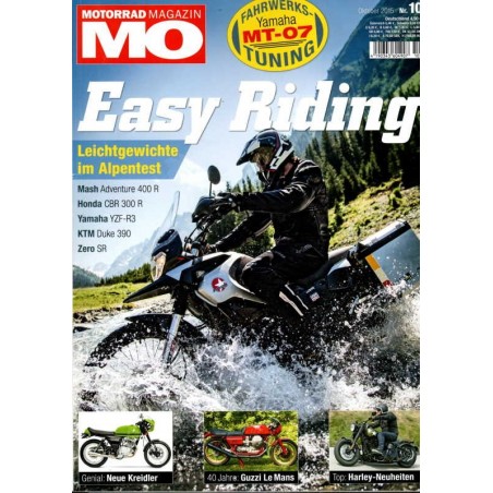 Motorrad Magazin Heft 10 / Oktober 2015 - Easy Riding