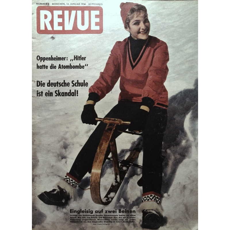 Neue Revue Nr.2 / 14 Januar 1956 - Starmannequin Sabina