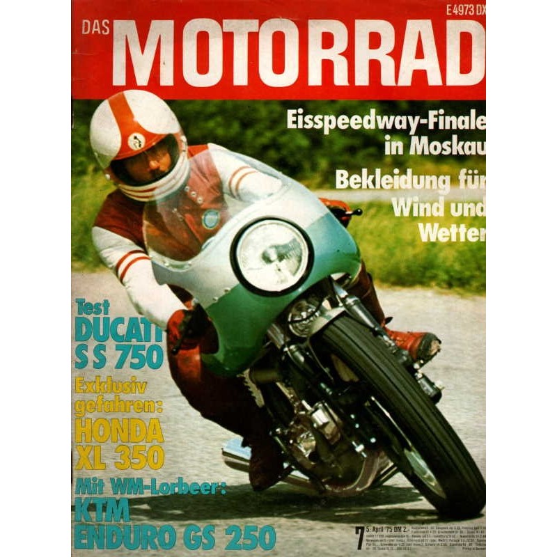 Das Motorrad Nr.7 / 5 April 1975 - Ducati SS 750