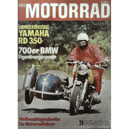 Das Motorrad Nr.24 / 30 November 1974 - Eigenbaugespann