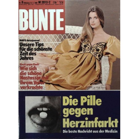 BUNTE Nr.8 / 14 Februar 1980 - Kinski gegen Kinski