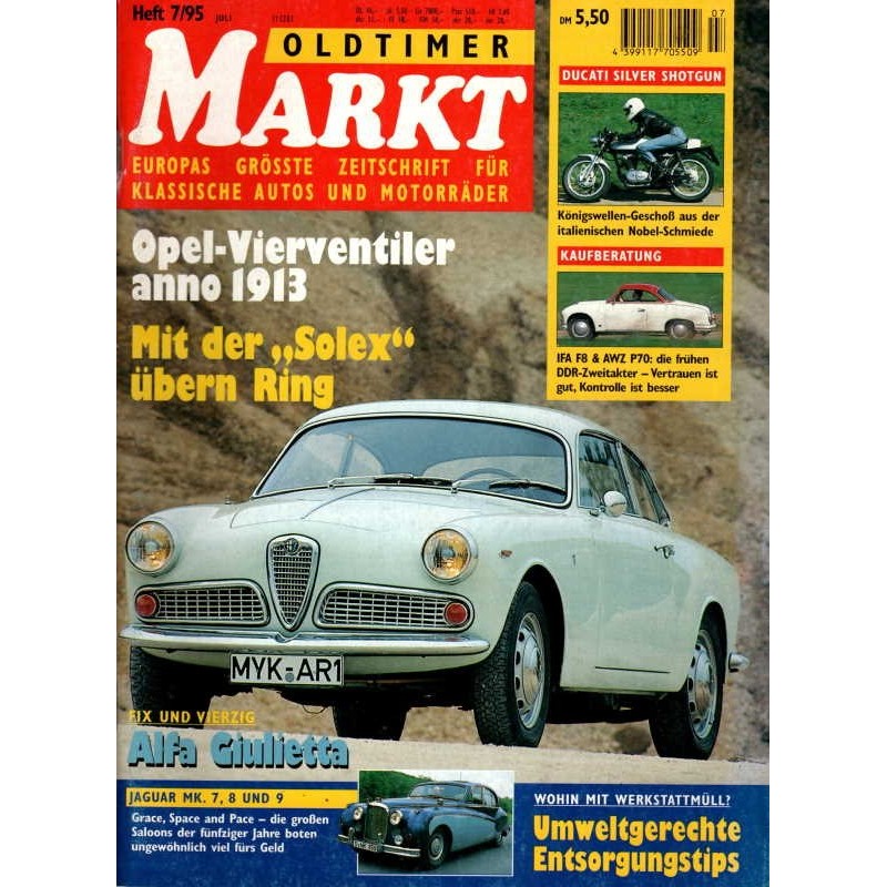 Oldtimer Markt Heft 7/Juli 1995 - Alfa Giulietta