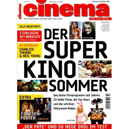 CINEMA 7/08 Juli 2008 - Der Super Kino Sommer
