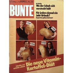 BUNTE Illustrierte Nr.2 / 4 Januar 1979 - Kartoffel Diät