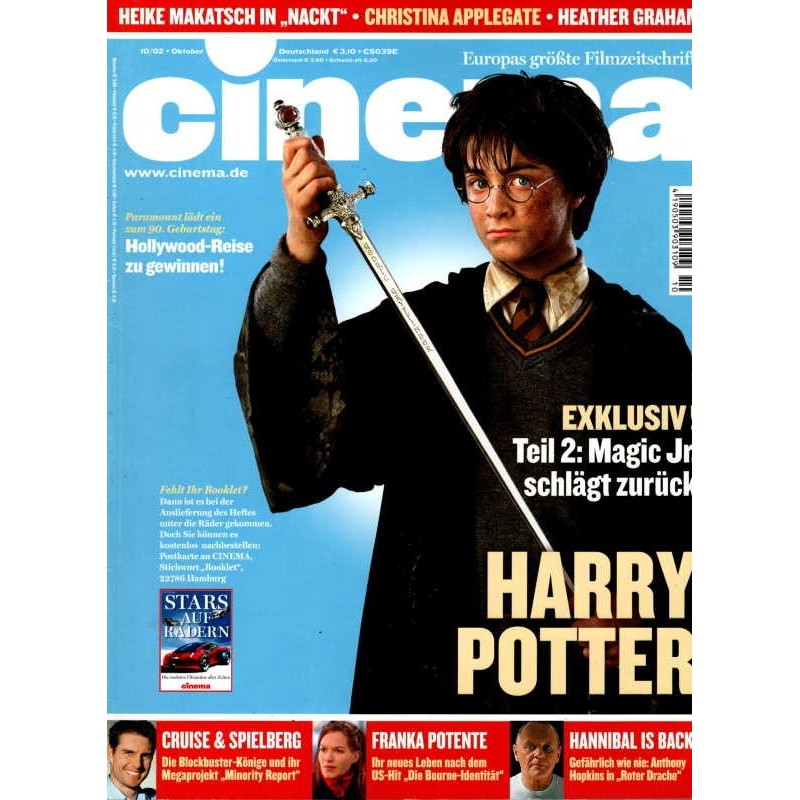 CINEMA 10/02 Oktober 2002 - Harry Potter