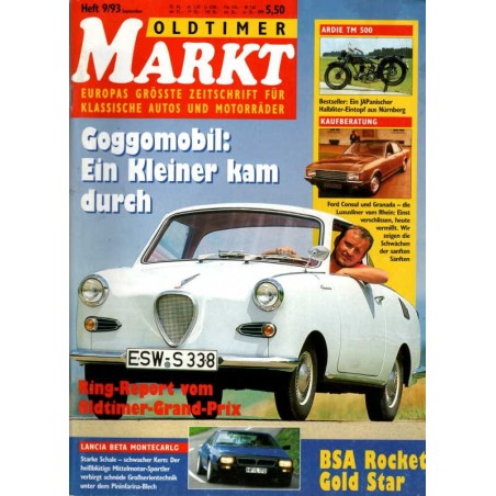 Oldtimer Markt Heft 9/September 1993 - Goggomobil