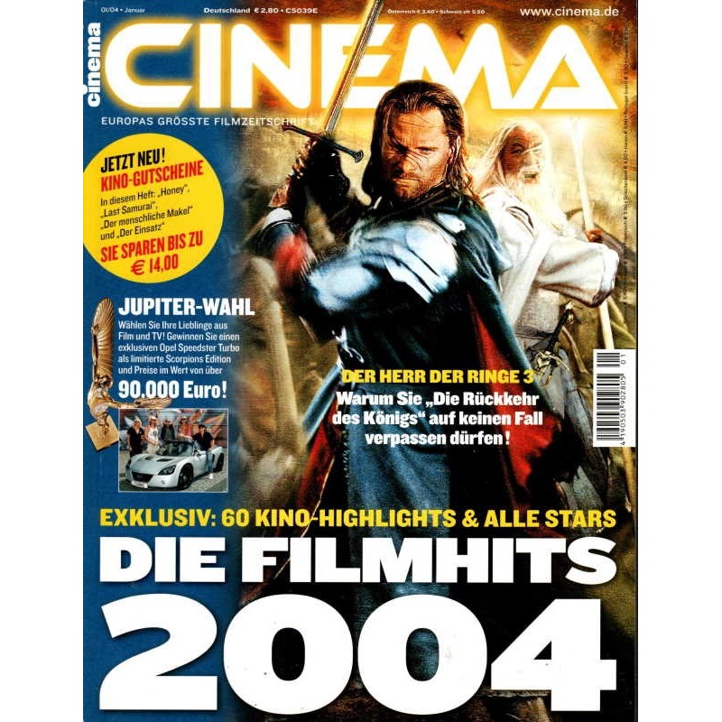 CINEMA 1/04 Januar 2004 - Der Herr der Ringe 3