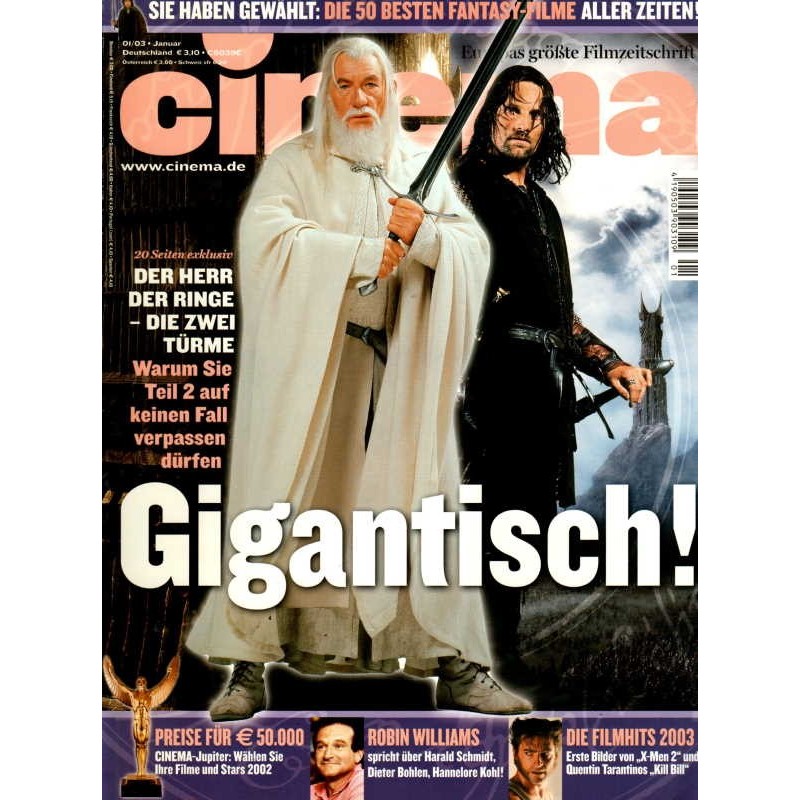 CINEMA 1/03 Januar 2003 - Der Herr der Ringe, die zwei Türme