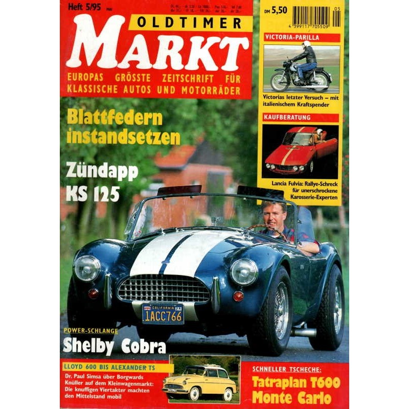 Oldtimer Markt Heft 5/Mai 1995 - Shelby Cobra