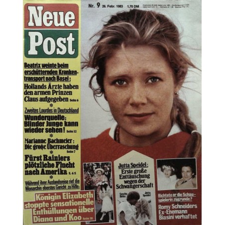 Neue Post Nr.9 / 26 Februar 1983 - Jutta Speidel