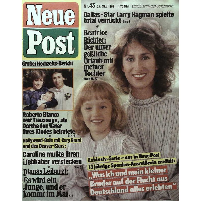Neue Post Nr.43 / 21 Oktober 1983 - Beatrice Richter