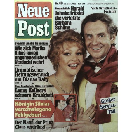 Neue Post Nr.40 / 30 Sept. 1983 - Harald Juhnke & Barbara Schöne