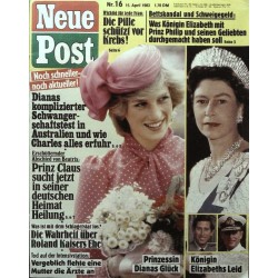 Neue Post Nr.16 / 15 April 1983 - Diana & Königin Elizabeth