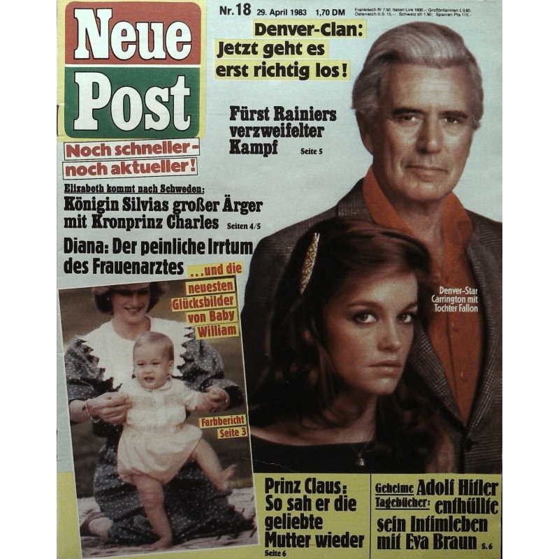 Neue Post Nr.18 / 29 April 1983 - Carrington & Tochter Fallon