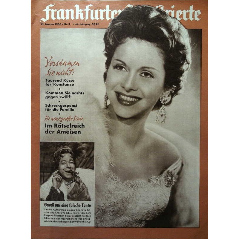 Frankfurter Illustrierte Nr.3 / 21 Januar 1956 - Hertha Feiler