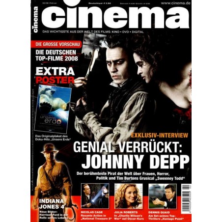 CINEMA 2/08 Februar 2008 - Johnny Depp