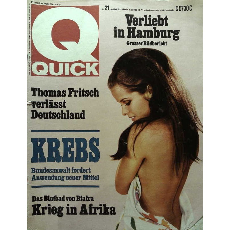 Quick Heft Nr.21 / 22 Mai 1968 - Krebs