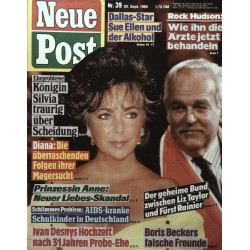 Neue Post Nr.39 / 20 September 1985 - Liz Taylor & Fürst Rainer